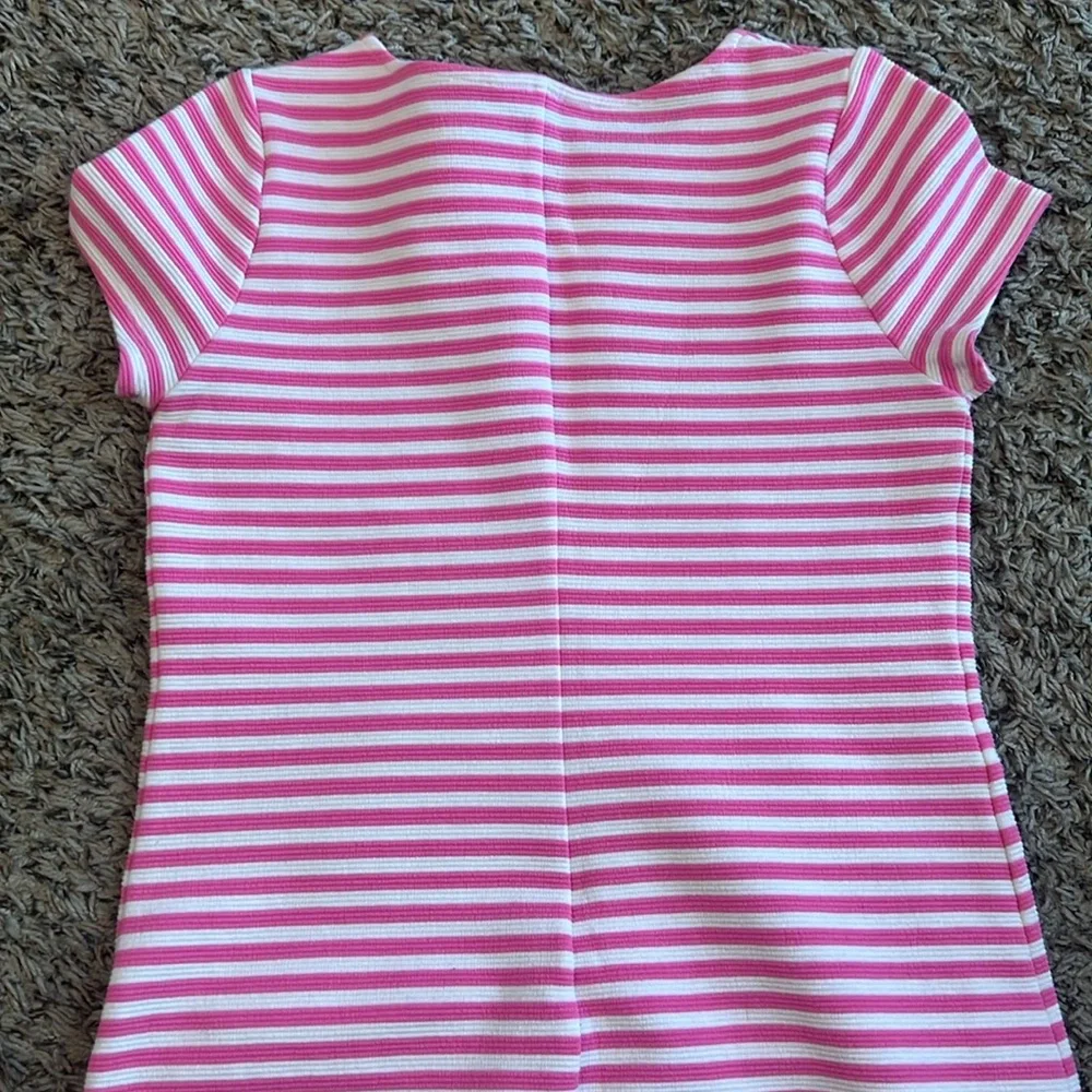 Lilly Pulitzer Little Layton Ottoman-Stripe‎ Shift Dress, Hotty Pink, Girls'